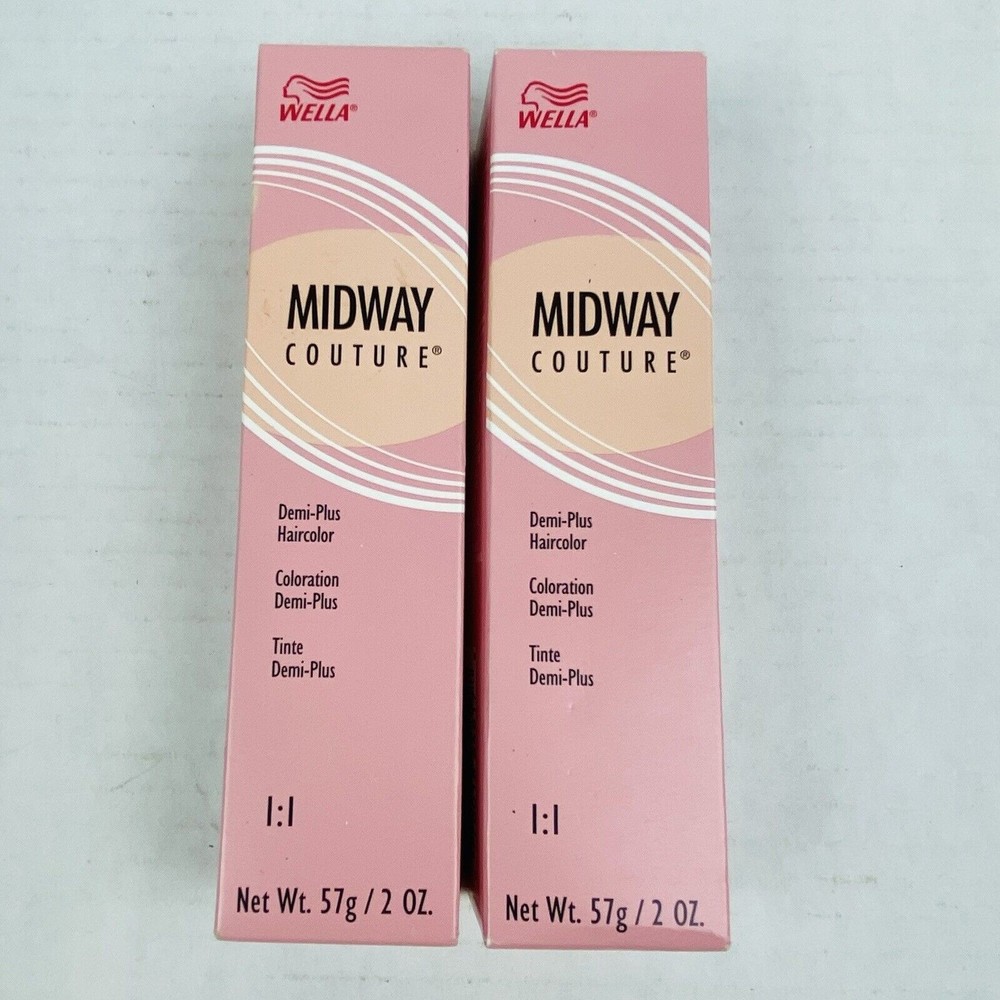 Wella Midway Coutour Demi Plus Hair Color 2oz 5/6Rv Red Brown Lot Of 2 NIB NEW